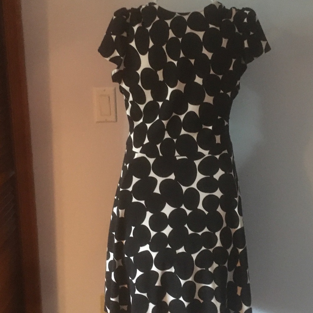Leota Black and White Polka Dot Dress - Picture 4 of 4